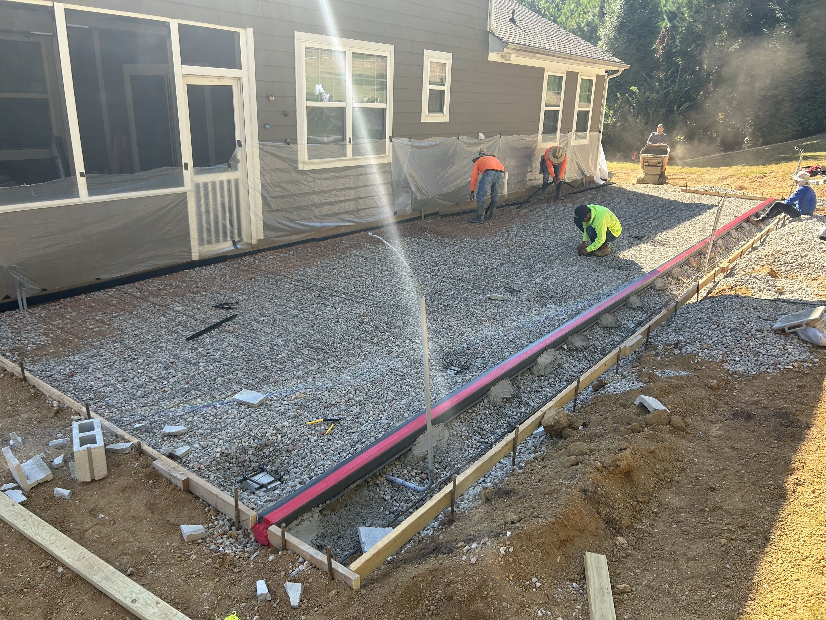 Steel in the Slab — step 07 of a Local Concrete Co project in Charlotte, NC