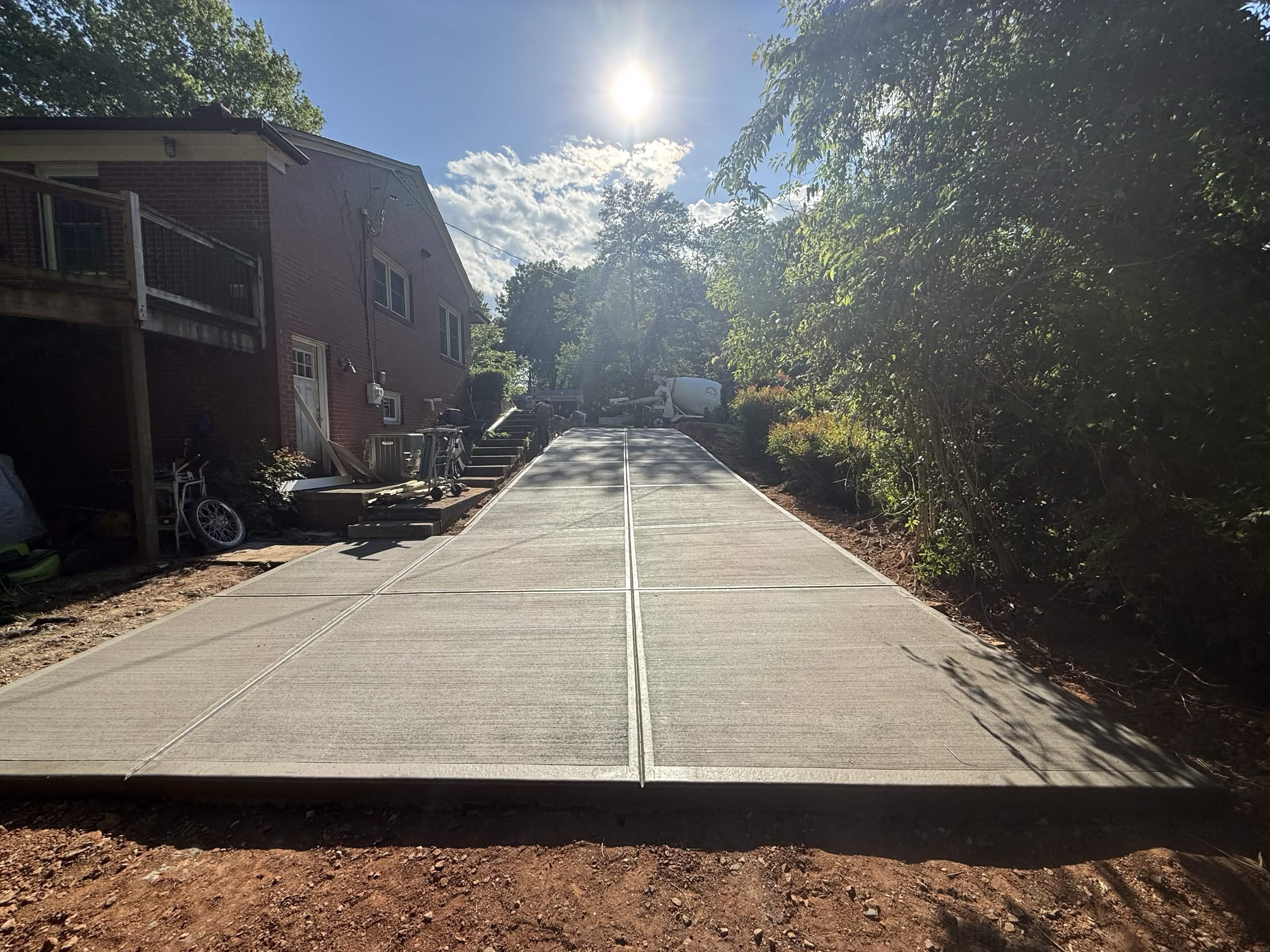 Your Finish: Broom, Stamp, or Exposed — step 14 of a Local Concrete Co project in Charlotte, NC